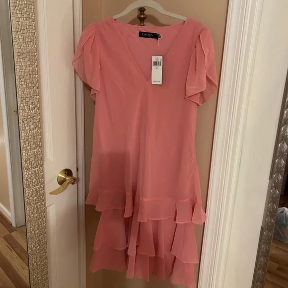 Lauren Ralph Lauren | Dresses | Ralph Lauren Womens Chiffon Dress | Poshmark